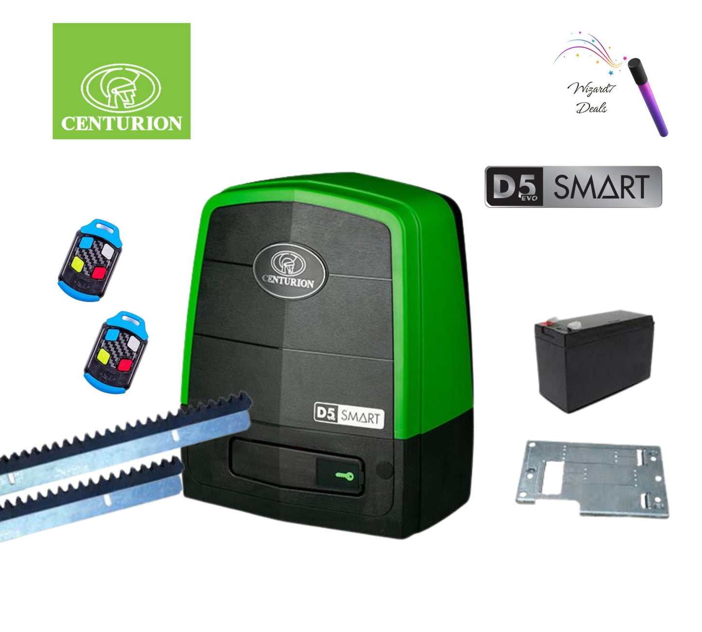 D5 EVO SMART Gate Motor Nylon Kit -INCL. FOUNDATION PLATE